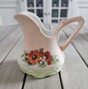 Vintage small pitcher or creamer from Czechoslovakia.